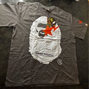 Heron Preston Gray Short Sleeve Tee Casual Essential